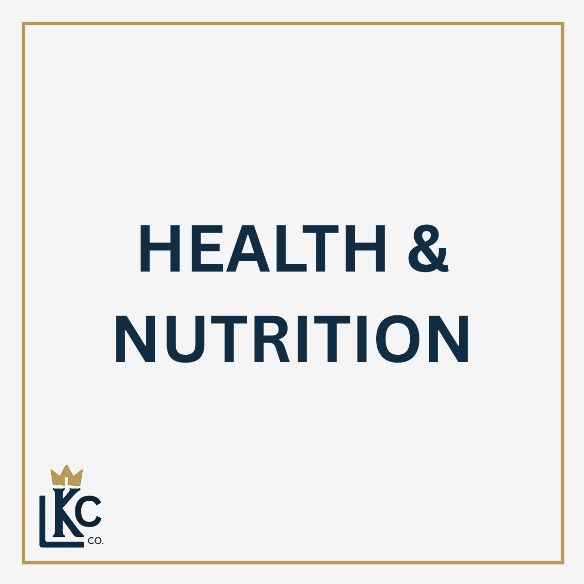 Health & Nutrition